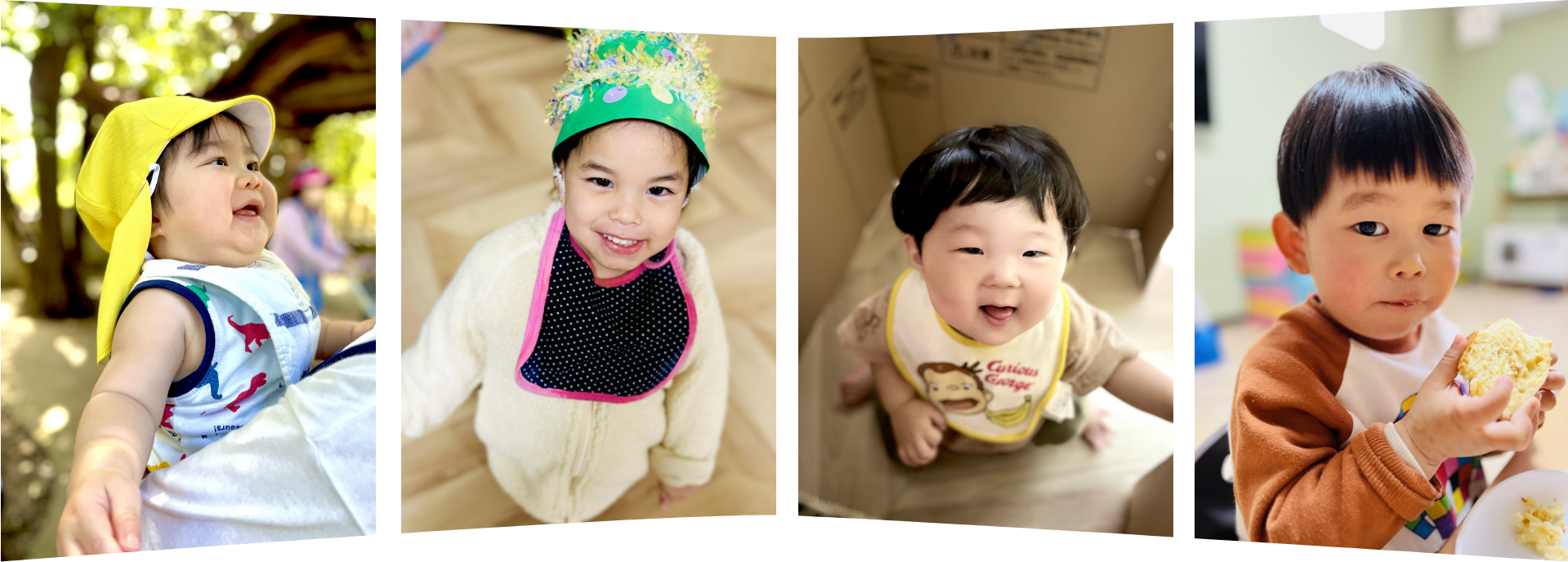 園児たちが笑っている様子